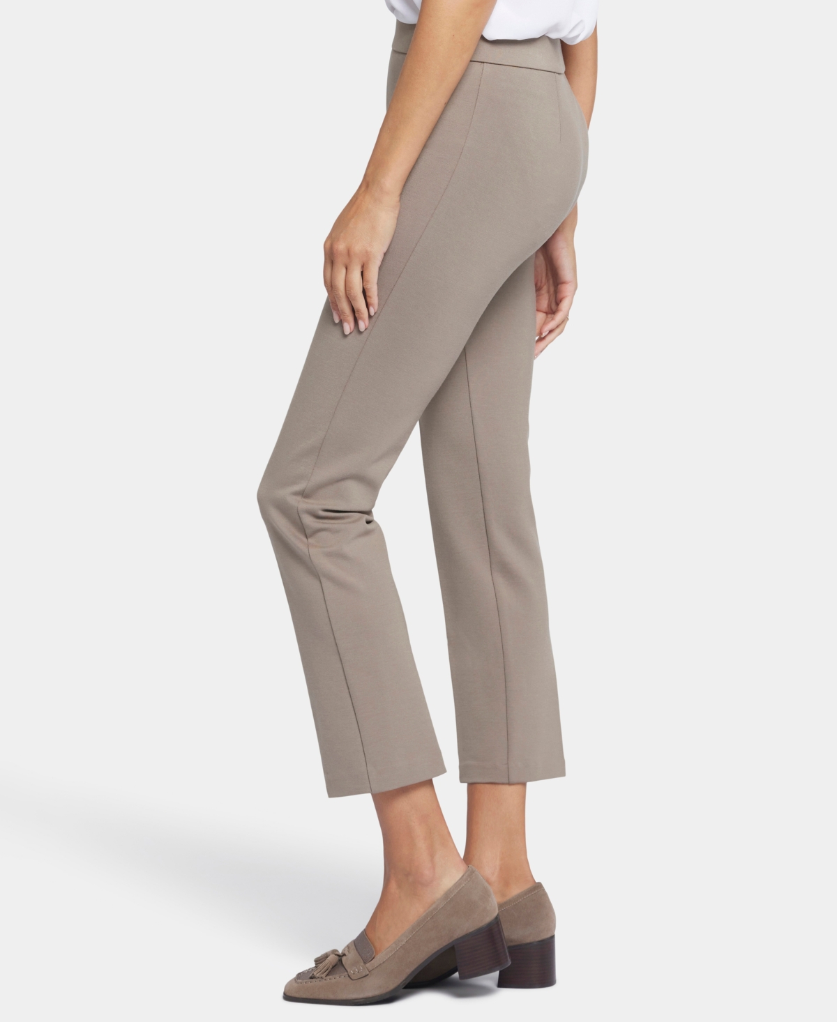 Shop Nydj Women's Pull On Slim Ankle Trouser Pants In Saddlewood