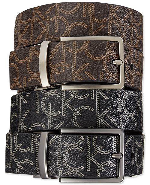 Calvin Klein Men's Big and Tall Reversible Flat Strap Belt & Reviews