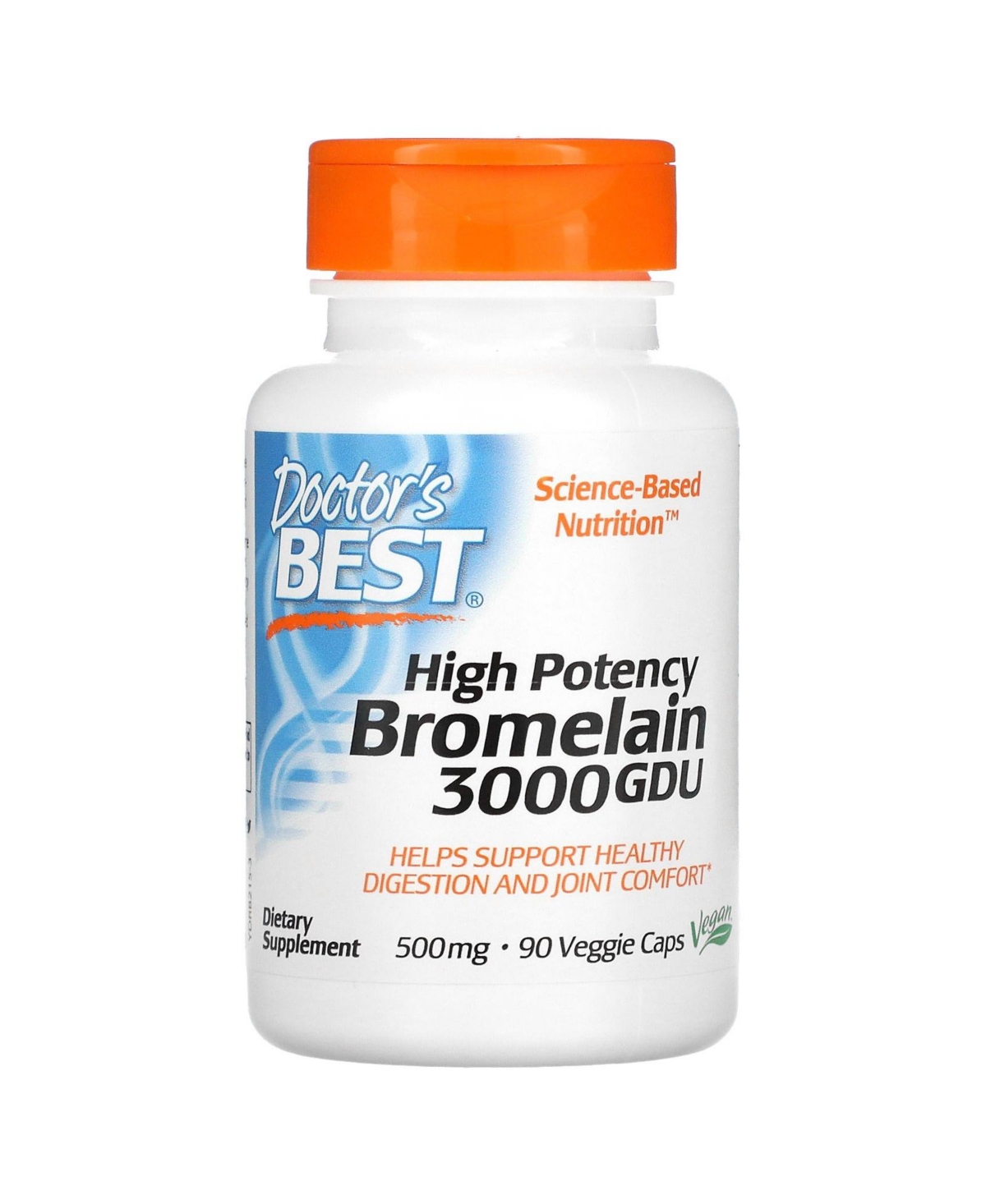 High Potency Bromelain 3000 Gdu 500 mg - 90 Veggie Caps - Assorted Pre-Pack