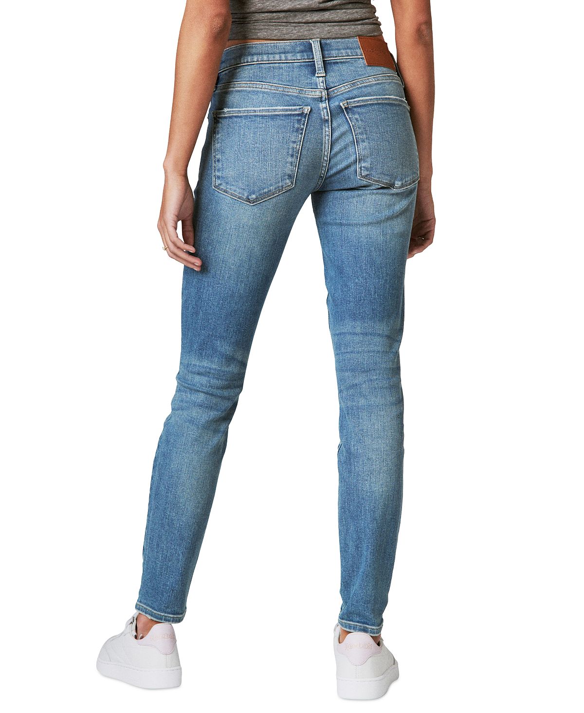 Lucky Brand Women's Ava Mid-Rise Ripped Skinny Jeans view 4 — MAYCSS fashion products