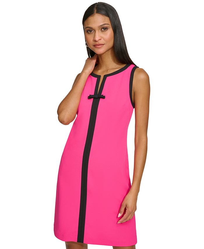 KARL LAGERFELD PARIS Women's Contrast Trim Sheath Dress Macy's