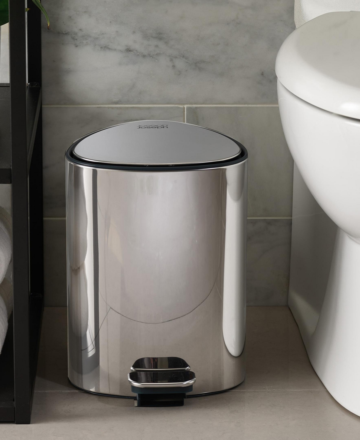 Joseph Joseph Collect 4-liter Stainless Steel Compost Caddy With Removable Bucket In Gray
