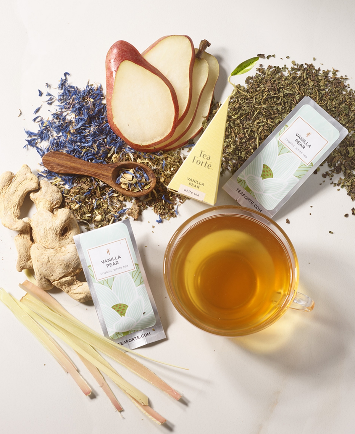 Tea Forte Lotus Tea Bundle, 3 Piece In No Color