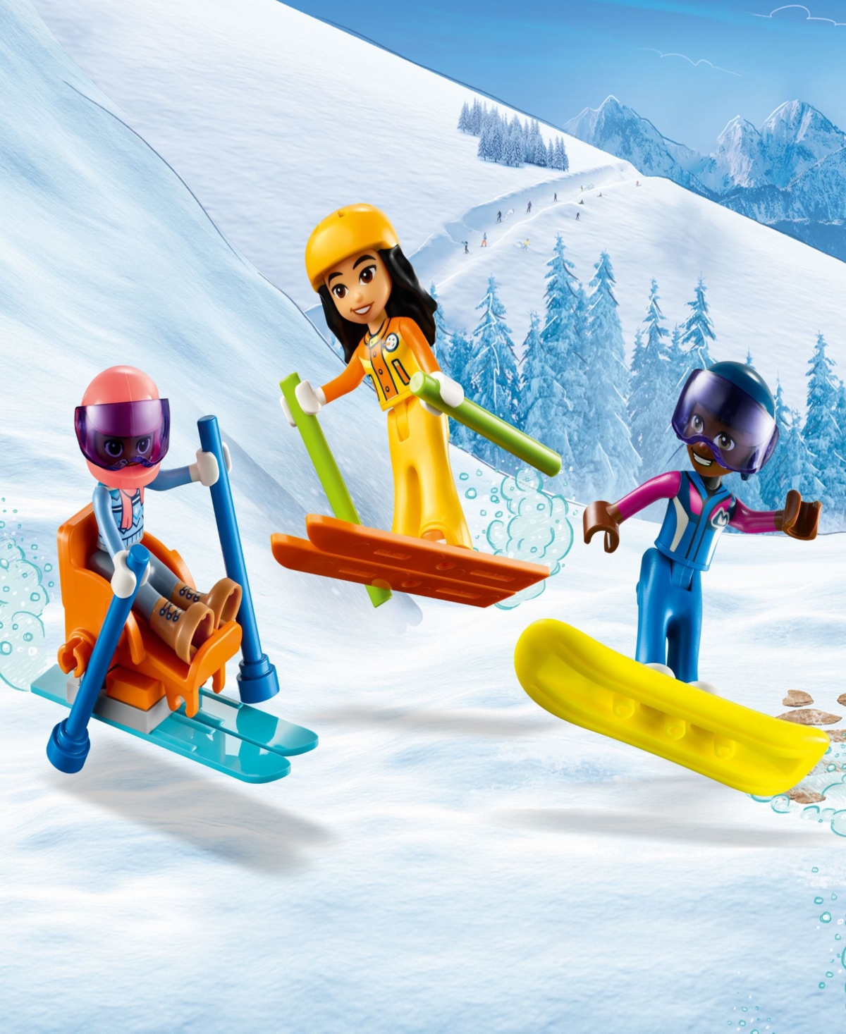 Shop Lego Friends Holiday Ski Slope And Cafe Creative Building Toy 41756, 980 Pieces In Multicolor