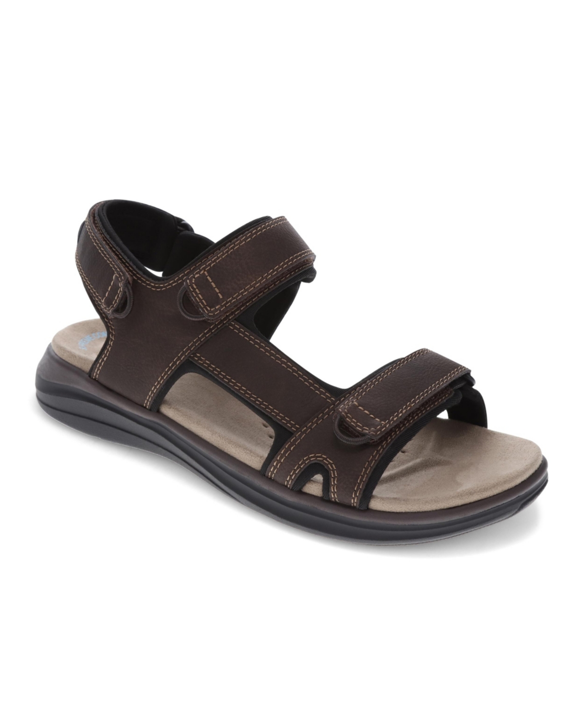 Shop Dockers Men's Bradburn Sandals In Dark Brown,black