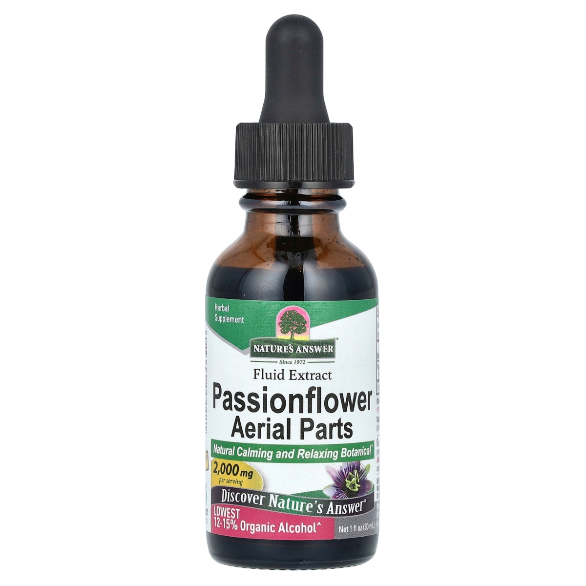 Passionflower Aerial Parts Fluid Extract 2 000 mg - 1 fl oz (30 ml) - Assorted Pre-Pack