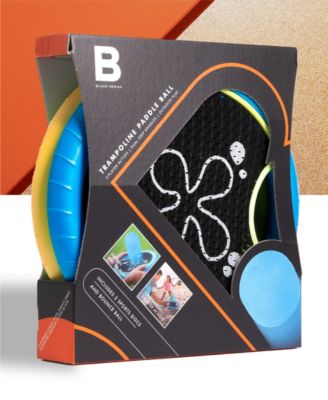 Trampoline Paddle Ball and Flying Disc Set, Indoor Outdoor Game for Two