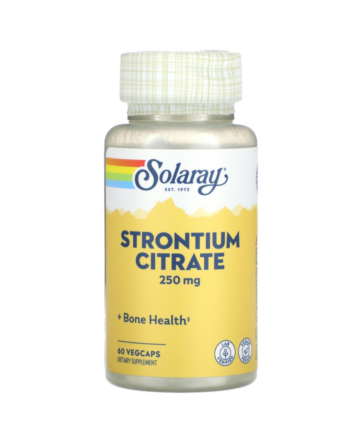 Strontium Citrate 250 mg - 60 Vegcaps - Assorted Pre-Pack