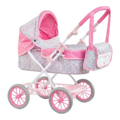 Детская кукла Corolle Mon Grand Poupon Adjustable-Handle Foldable Baby Doll Carriage (Fits Dolls 14"-20"), Ages 3+