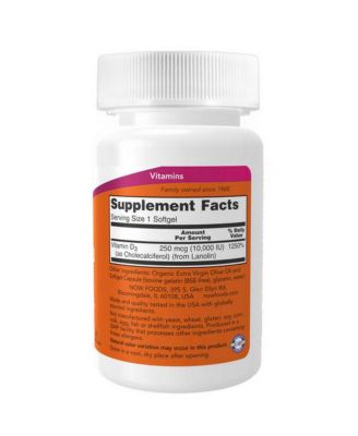 Vitamin D3, 10,000 IU, 120 Softgels