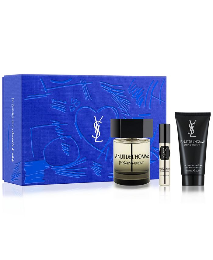 Yves Saint Laurent Men's 3Pc. La Nuit de L'Homme Eau de Toilette Gift Set Macy's