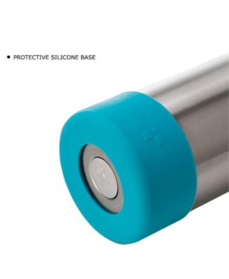 Stainless Steel Vacuum Insulated Water Bottle with Silicone Base and Handle Lid