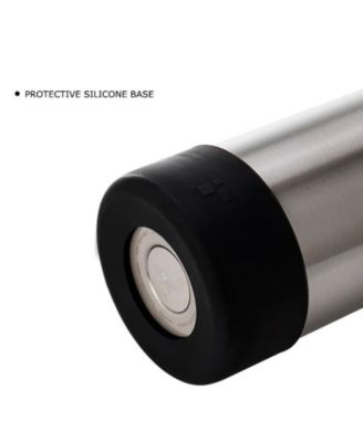 Stainless Steel Vacuum Insulated Water Bottle with Silicone Base and Handle Lid