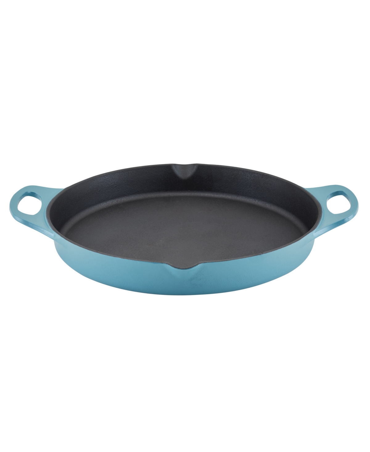 Rachael Ray Nitro Cast Iron 14" Skillet With Side Handles In Blue