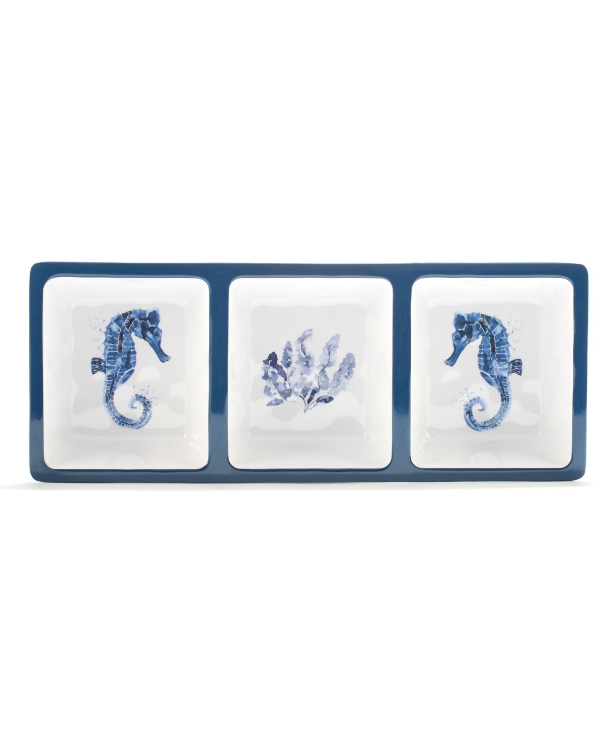Certified International Sea Life 3 Pc Hostess Set, Service For 3 In Miscellaneous