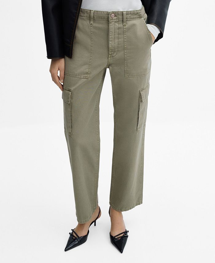 MANGO Women s Pocket Cargo Jeans Macy s
