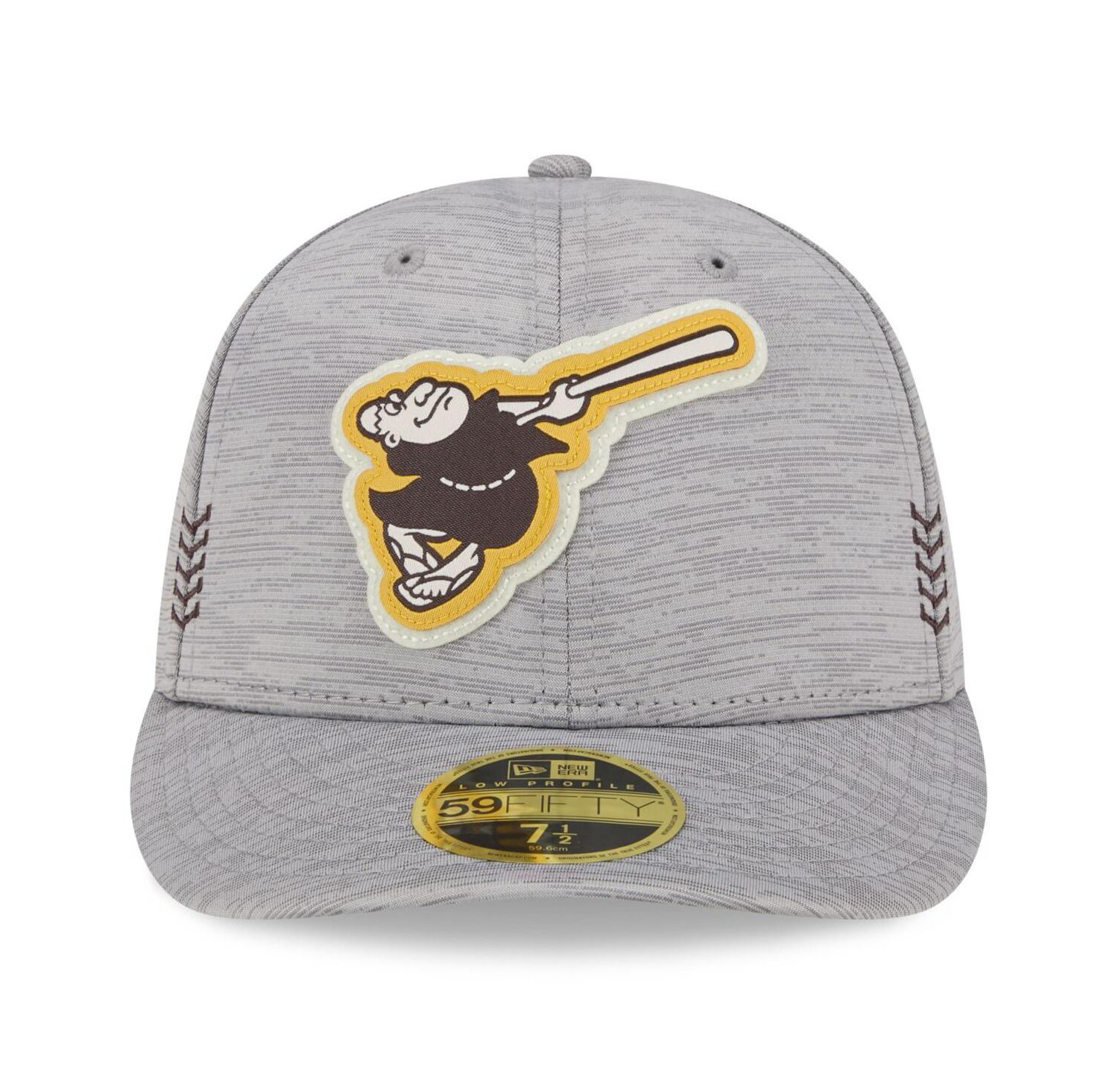 Men's Gray San Diego Padres 2024 Clubhouse Low Profile 59FIFTY Fitted Hat