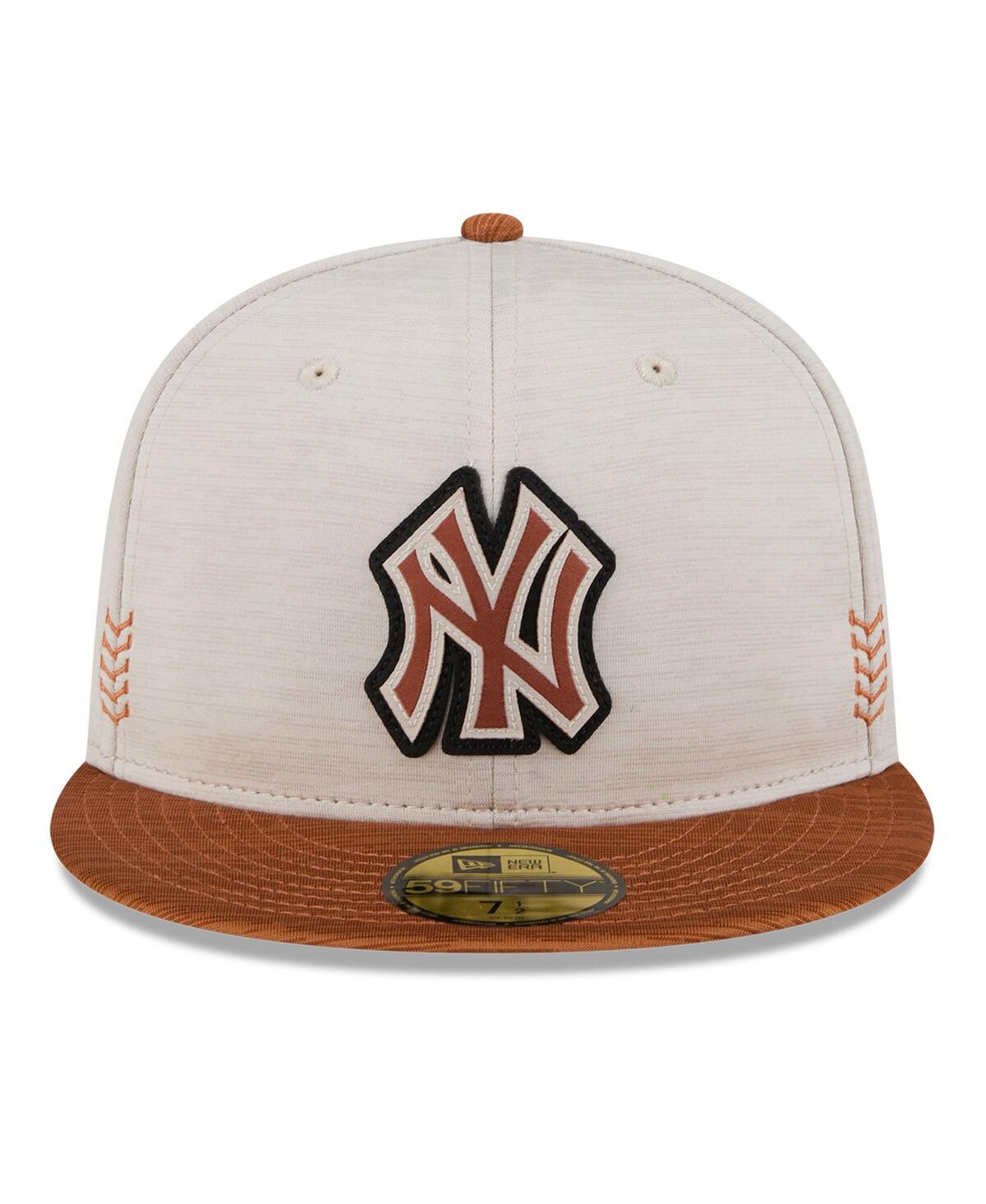 Men's New Era Brown New York Yankees 2024 Clubhouse 59FIFTY Fitted Hat - Brown