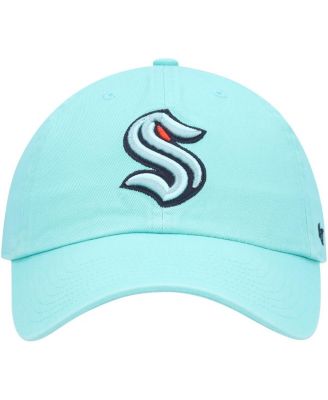 Men's Light Blue Seattle Kraken Logo Clean Up Adjustable Hat