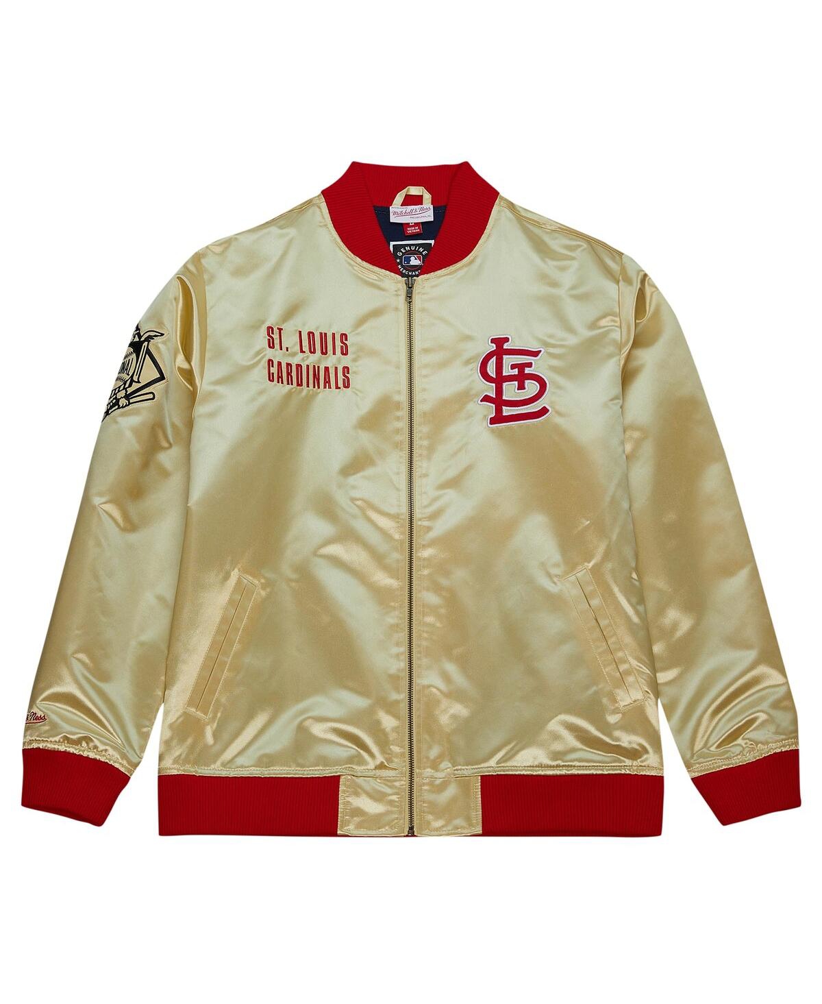Shop Mitchell & Ness Men's  Gold St. Louis Cardinals Og 2.0 Lightweight Satin Full-zip Jacket