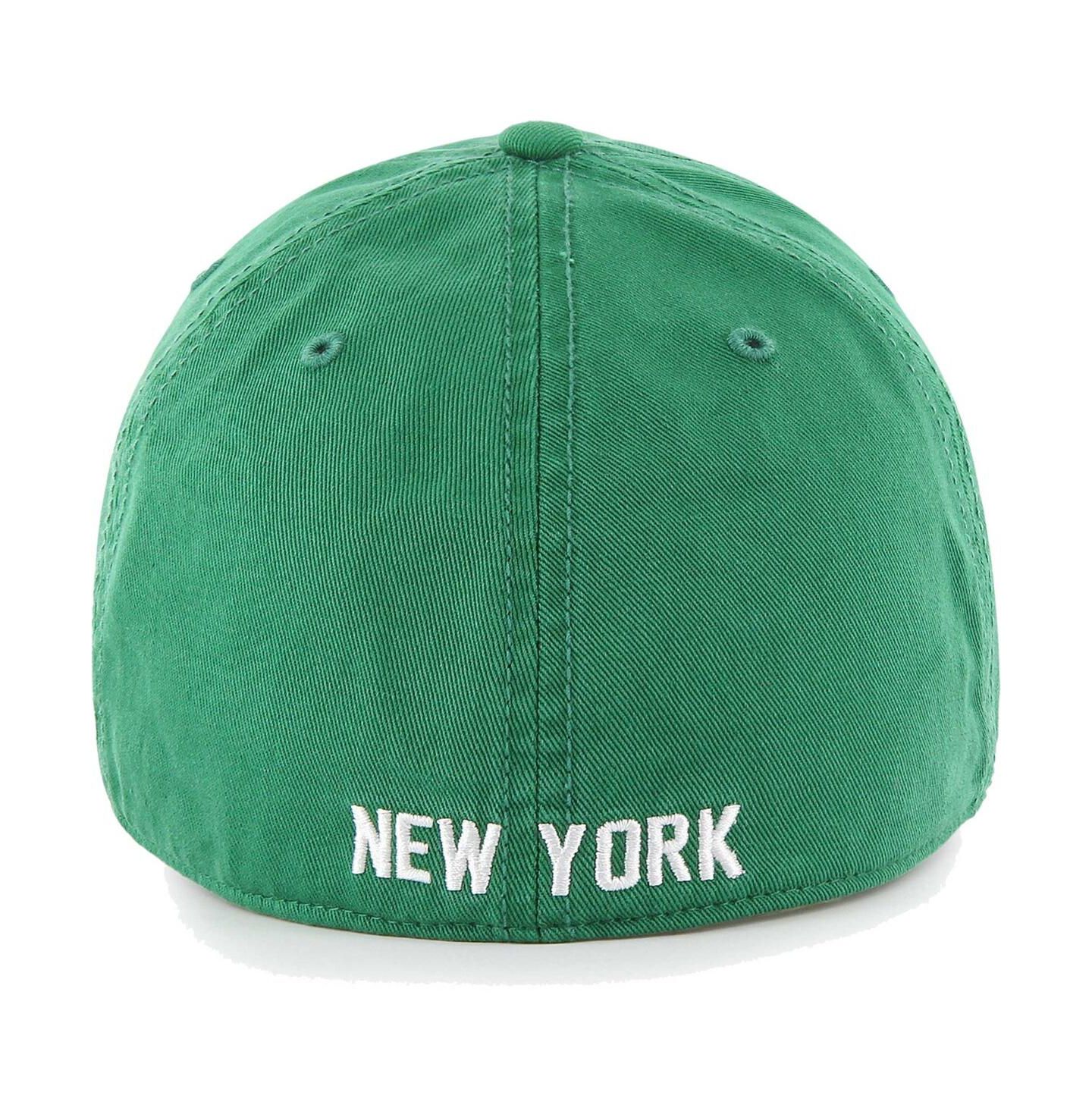 Мужская кепка '47 Brand Kelly Green Distressed New York Jets Gridiron Classics Franchise Legacy Fitted Hat — фото 2