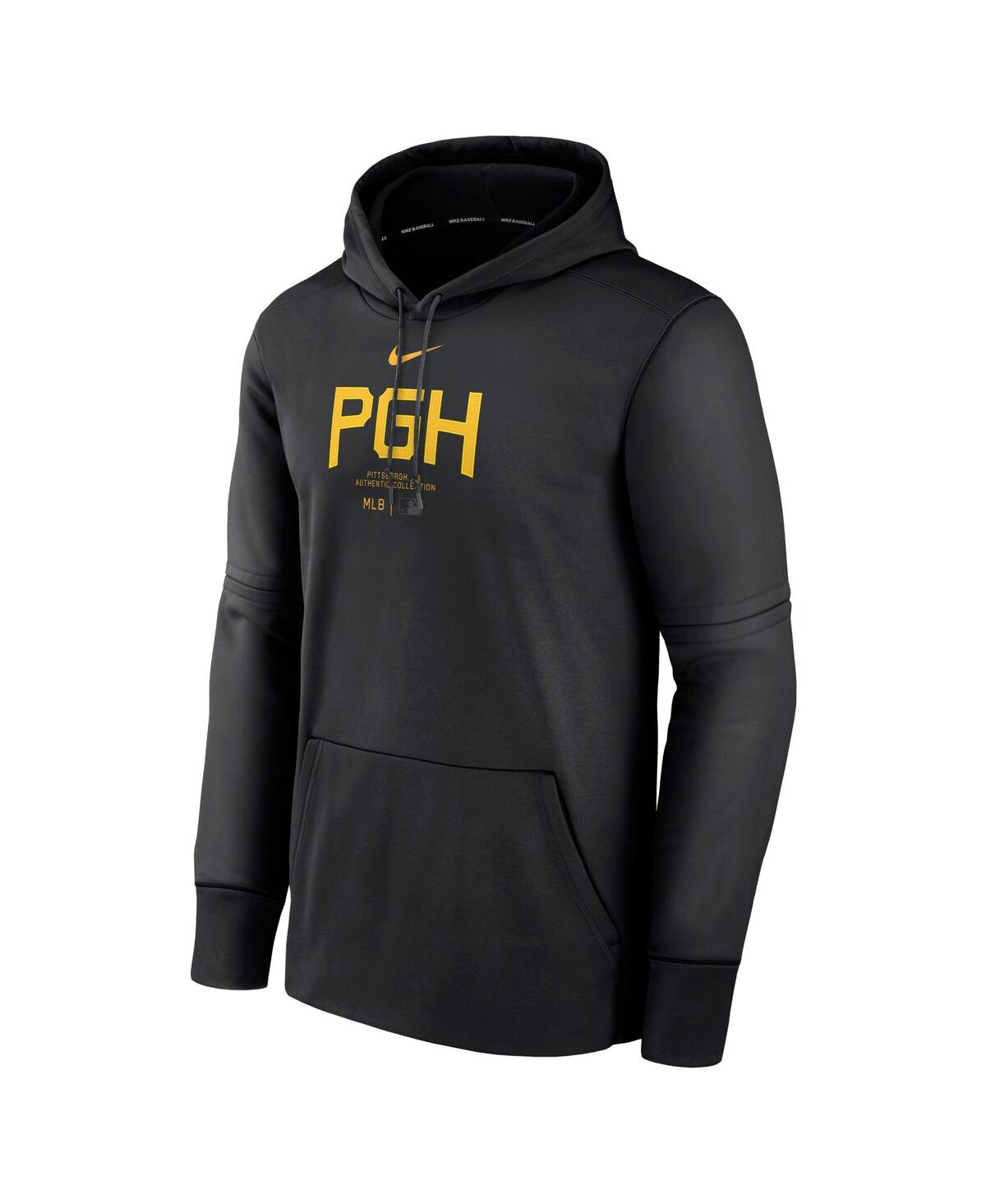 Shop Nike Men's  Black Pittsburgh Pirates City Connect Practice Performance Pullover Hoodie