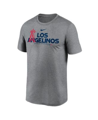 Men's Heathered Charcoal Los Angeles Angels Local Rep Legend Performance T-shirt