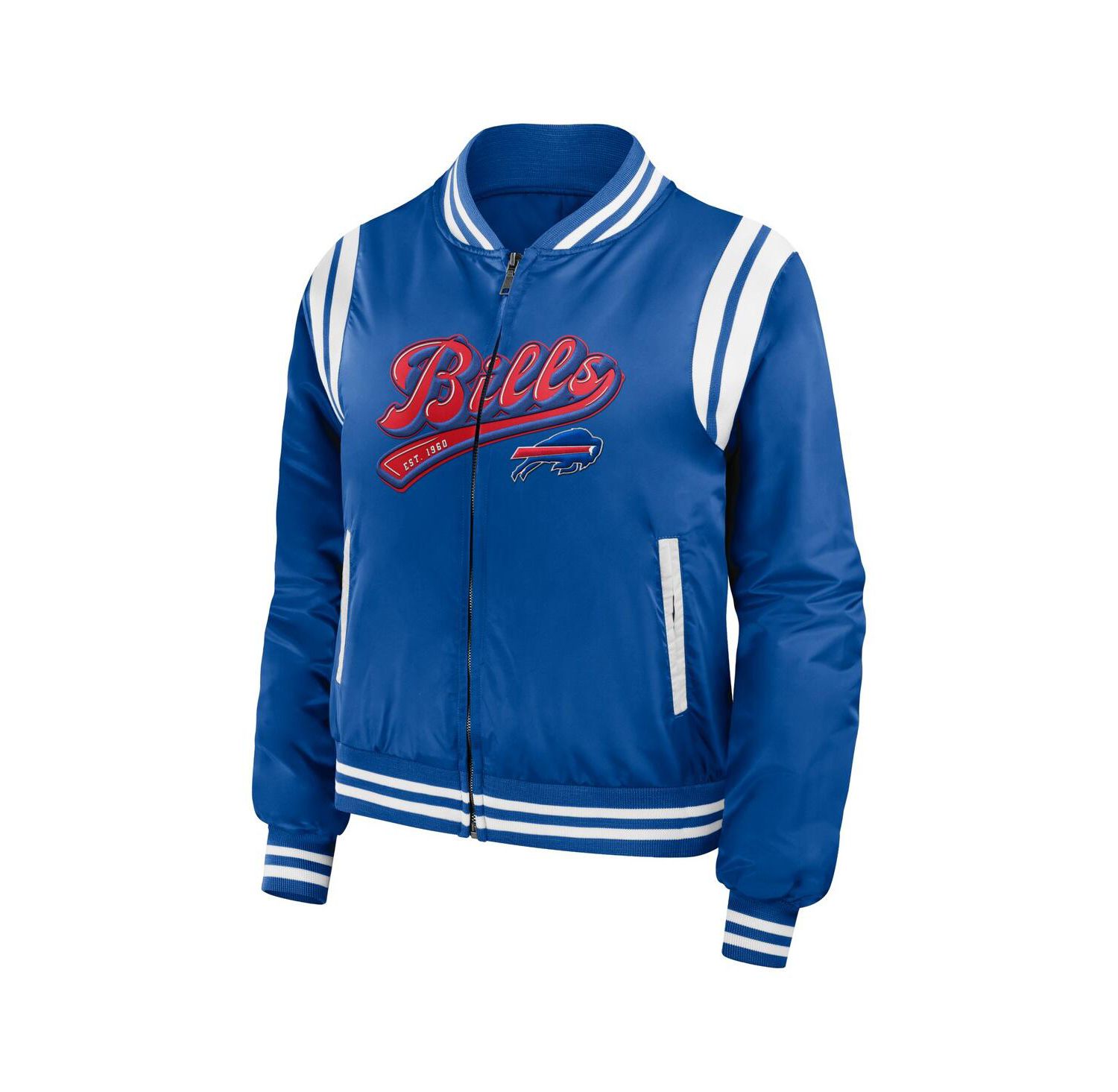 Women's Royal Buffalo Bills Bomber Full-Zip Jacket