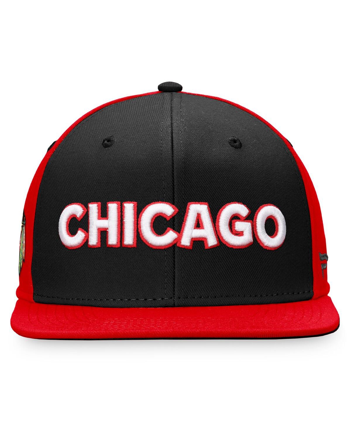 Fanatics Men's  Black Chicago Blackhawks Special Edition 2.0 Snapback Hat In Black