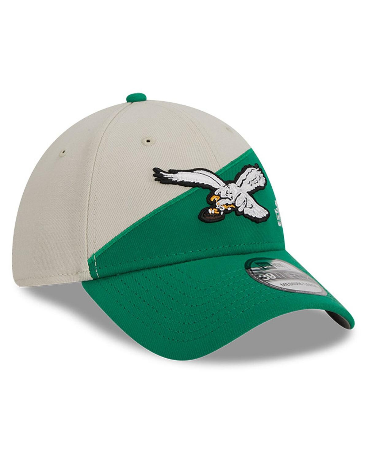Men's New Era Kelly Green Philadelphia Eagles 2023 Sideline Historic 39THIRTY Flex Hat - Kelly Green