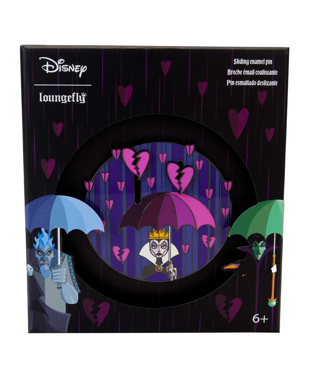 Shop Loungefly Evil Queen Disney Villains Curse Your Hearts Sliding Pin In Multi