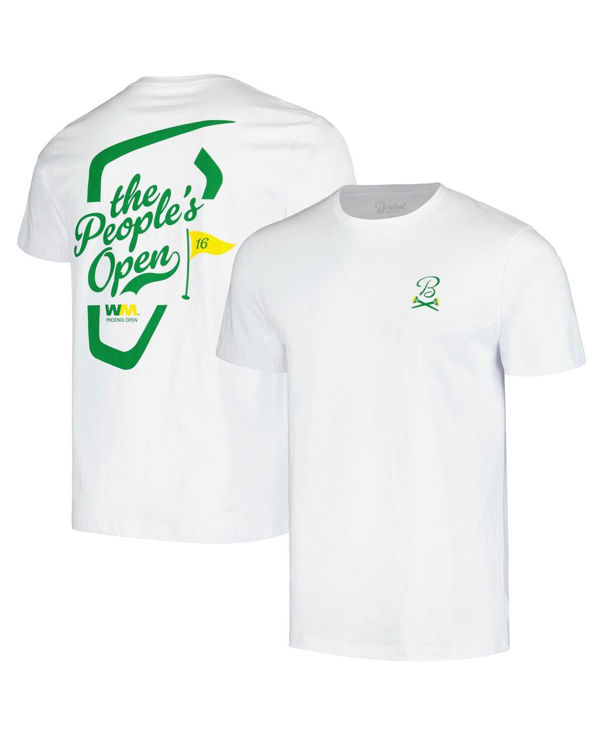 Men's Barstool Golf White Wm Phoenix Open The People's Open T-Shirt - White