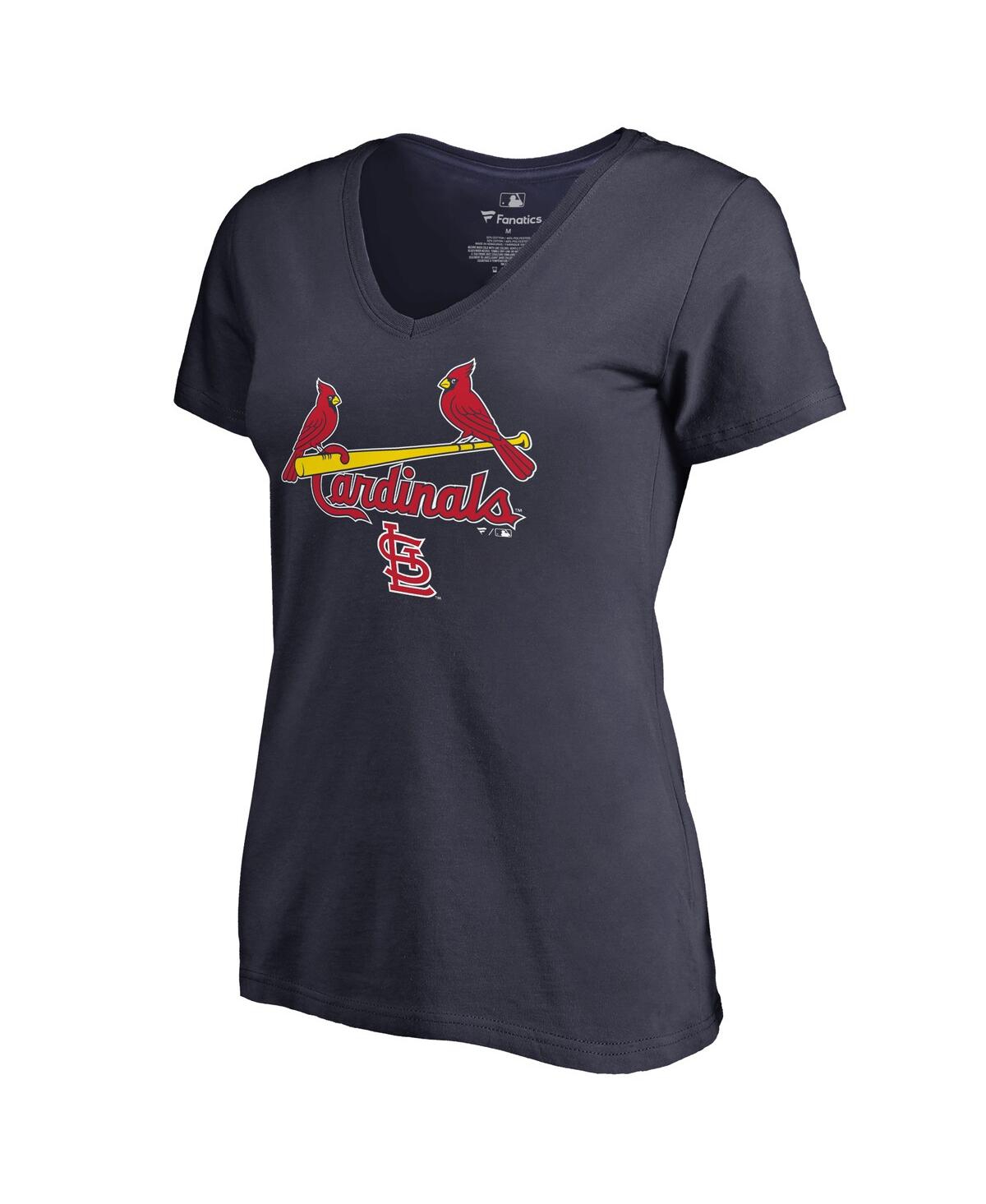 Fanatics Women's  Navy St. Louis Cardinals Team Lockup T-shirt In Navy