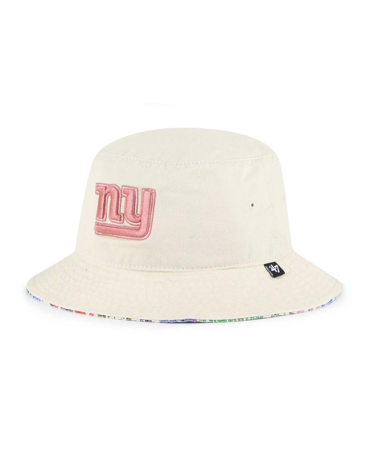 Shop 47 Brand Women's ' Natural New York Giants Pollinator Bucket Hat