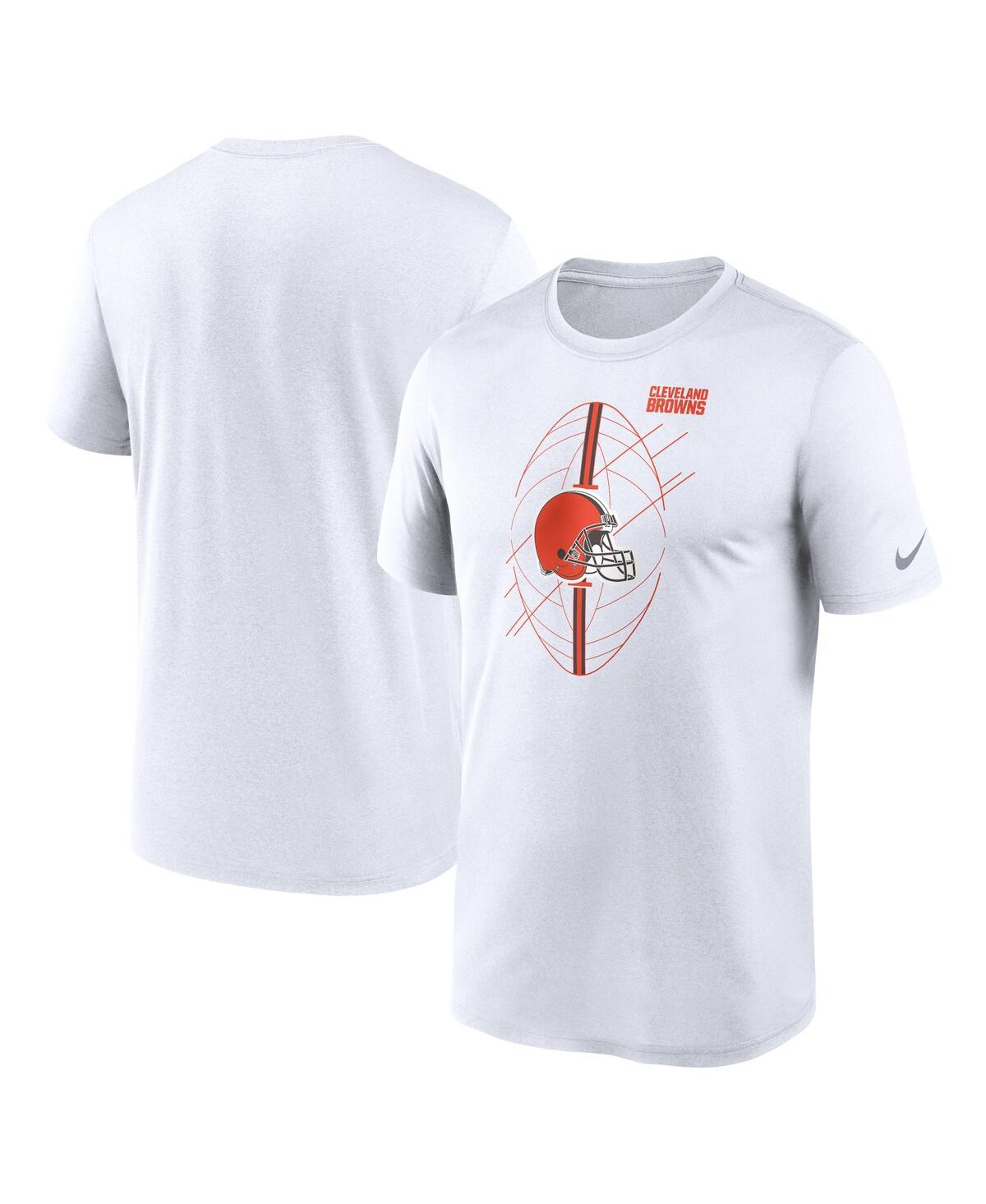 Shop Nike Men's  White Cleveland Browns Legend Icon Performance T-shirt