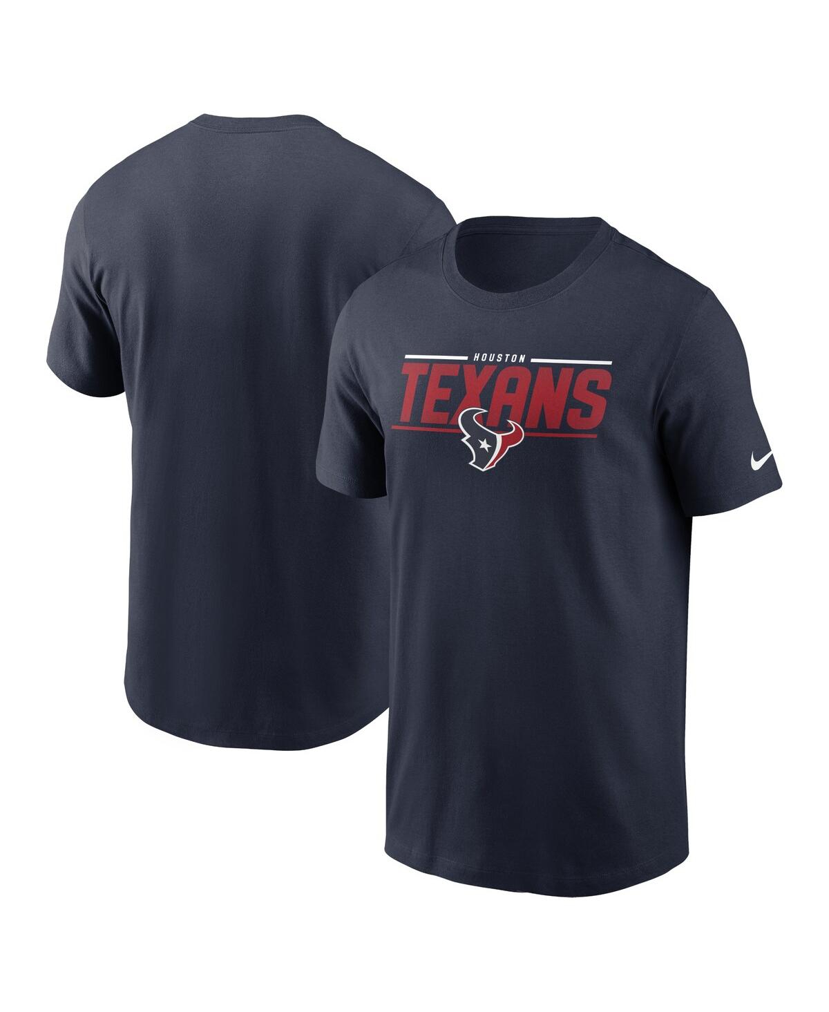 NIKE MEN'S NIKE NAVY HOUSTON TEXANS MUSCLE T-SHIRT 
