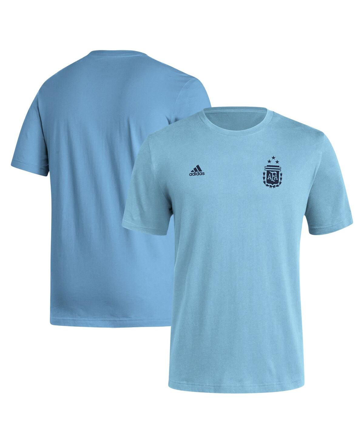 Shop Adidas Originals Men's Adidas Light Blue Argentina National Team Crest T-shirt