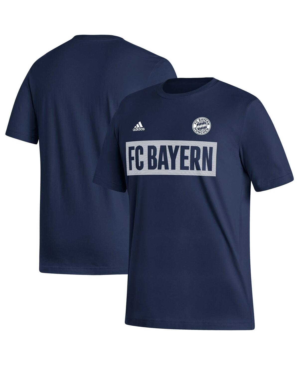Shop Adidas Originals Men's Adidas Navy Bayern Munich Culture Bar T-shirt