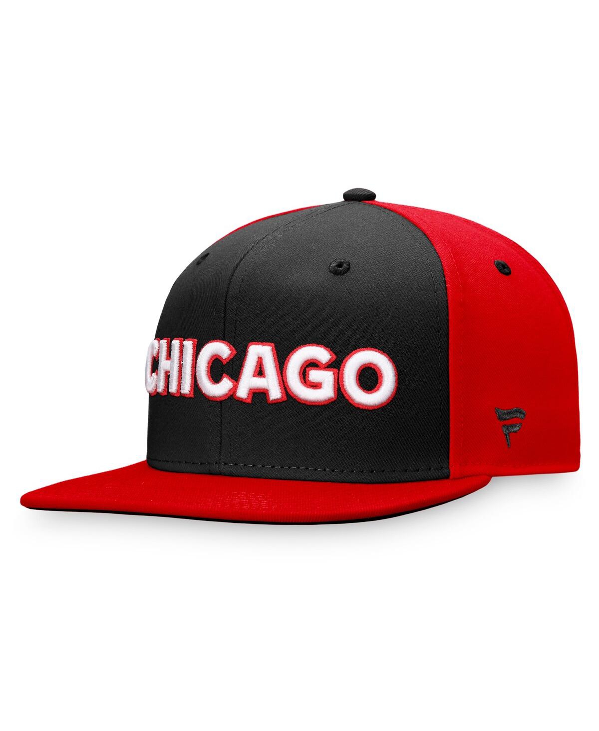 Fanatics Men's  Black Chicago Blackhawks Special Edition 2.0 Snapback Hat In Black
