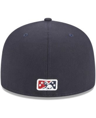 Men's Navy Bowling Green Hot Rods Theme Nights Bowling Green Sinkholes 59FIFTY Fitted Hat