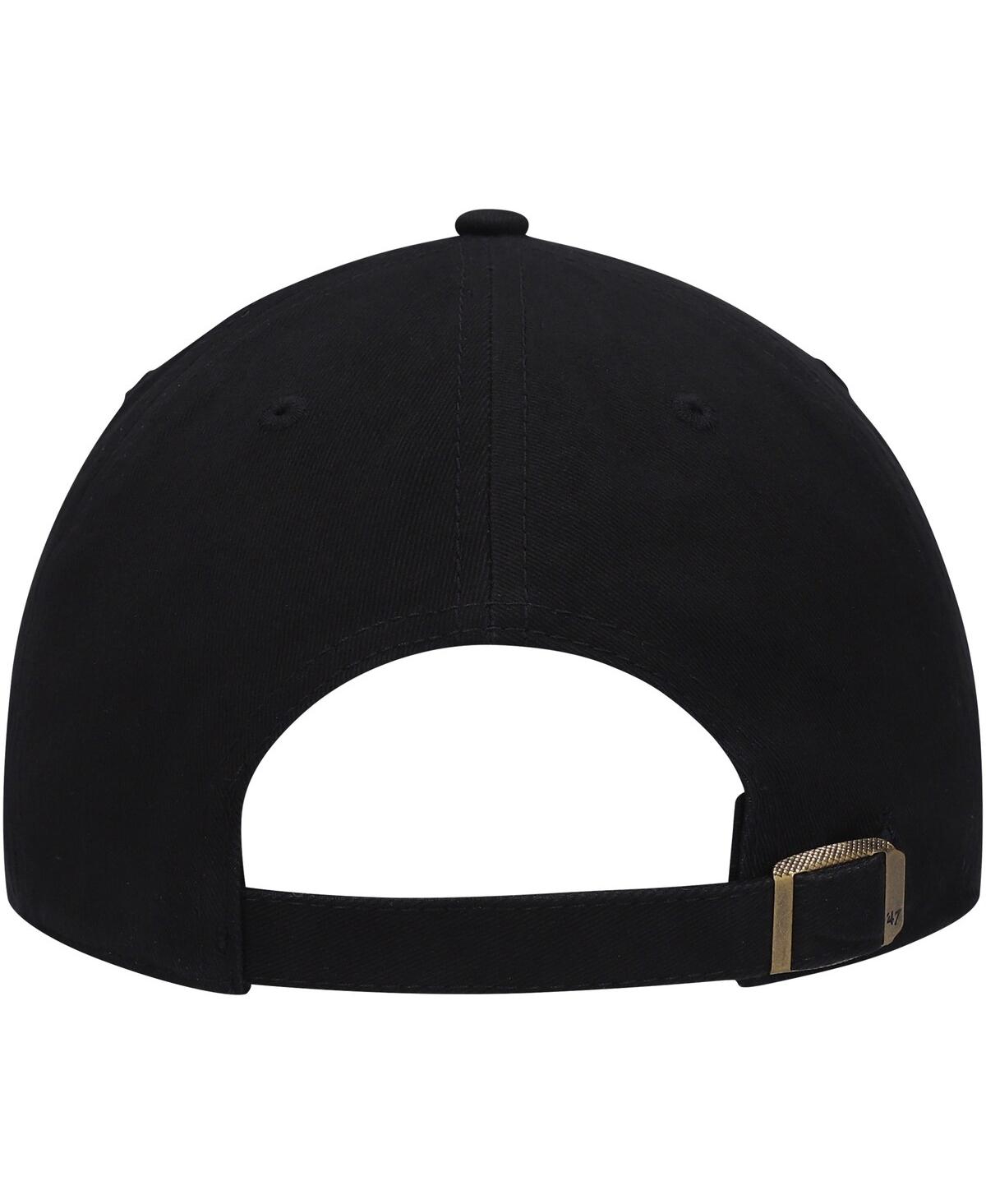 Shop 47 Brand Women's ' Black Los Angeles Lakers Miata Clean Up Logo Adjustable Hat