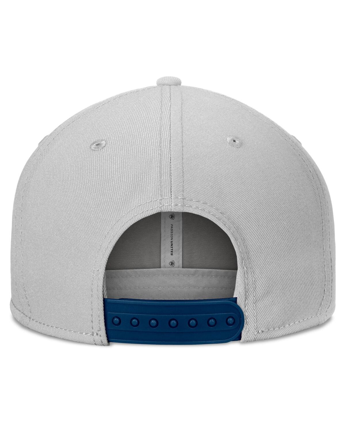 Shop Top Of The World Men's  Gray Michigan Wolverines Hudson Snapback Hat
