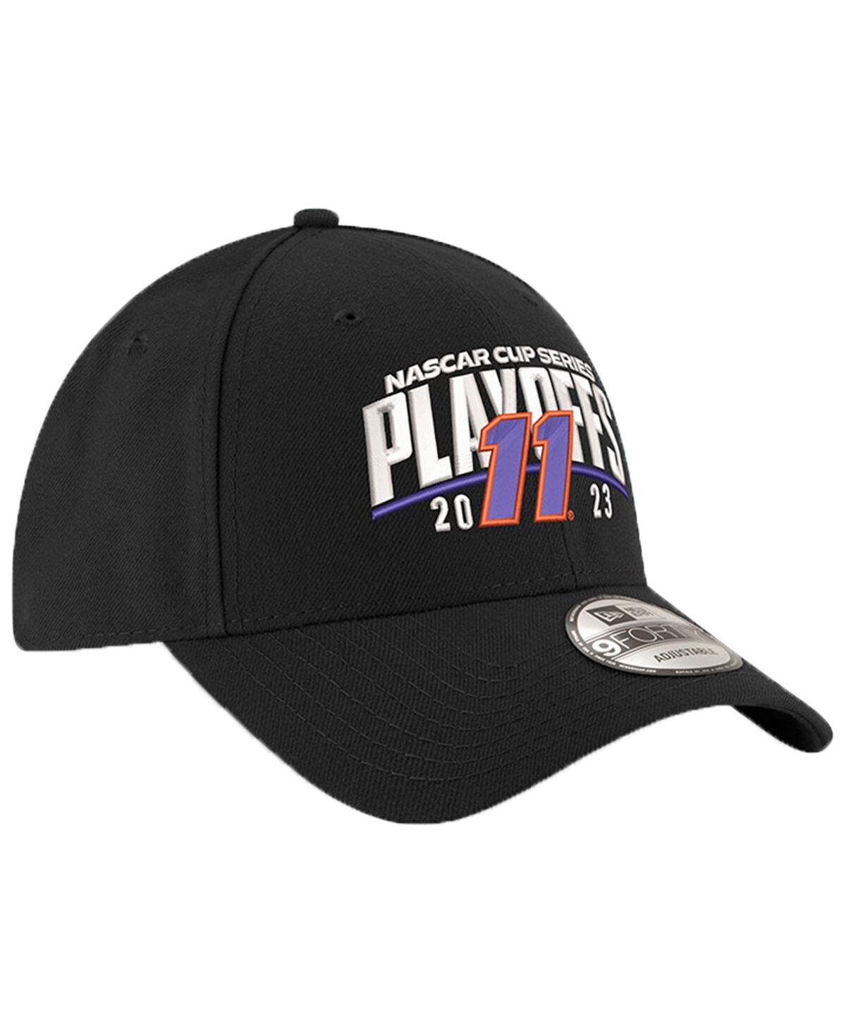 Men's New EraDenny Hamlin 2023 Nascar Cup Series Playoffs 9FORTY Adjustable Hat - Black