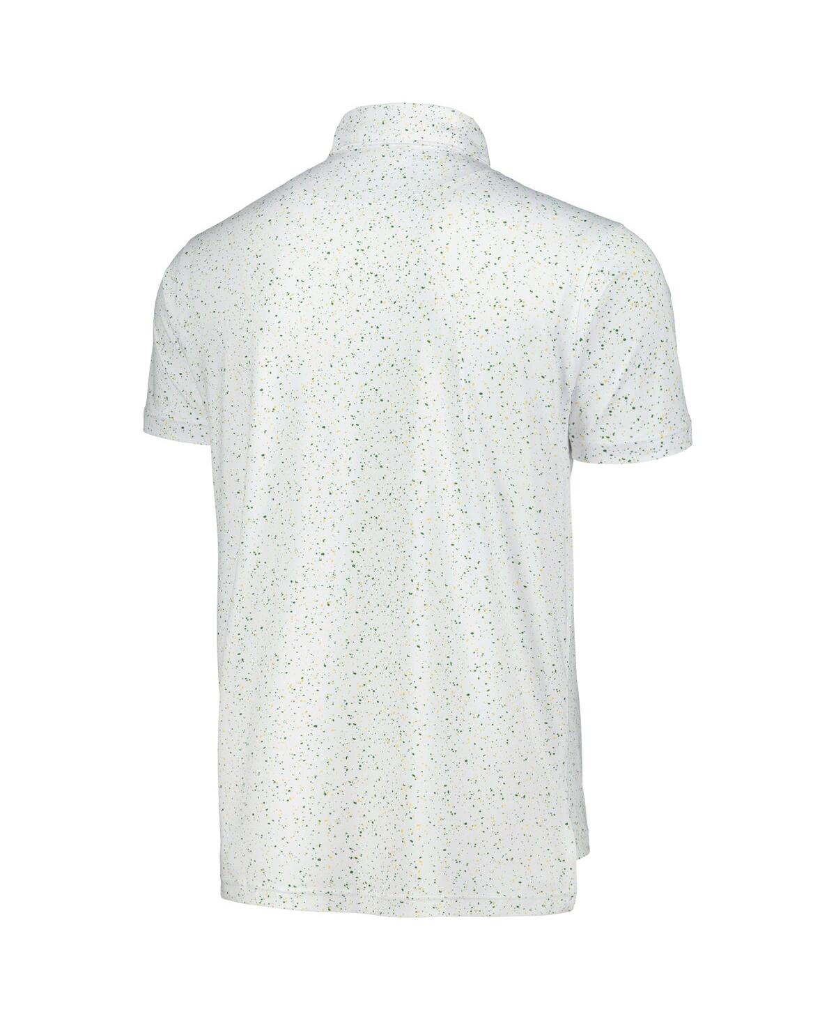 Shop Breezy Golf Men's  White Wm Phoenix Open Splatter Polo