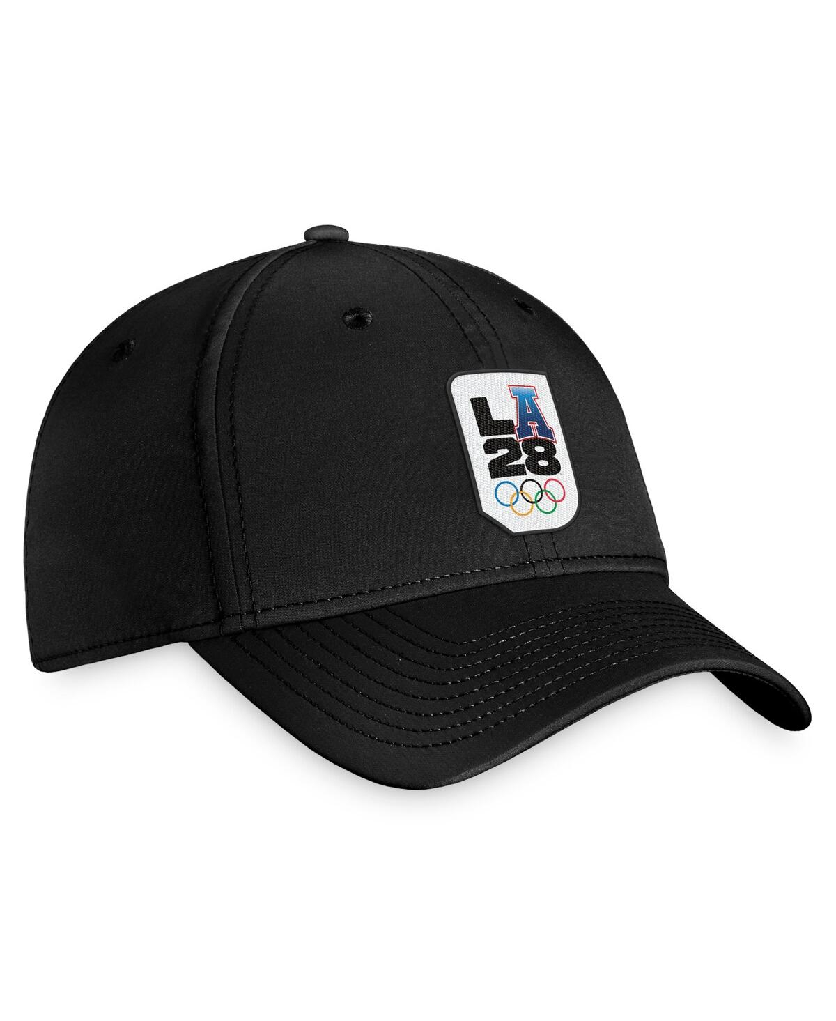 Shop Fanatics Men's  Black La28 Flex Hat