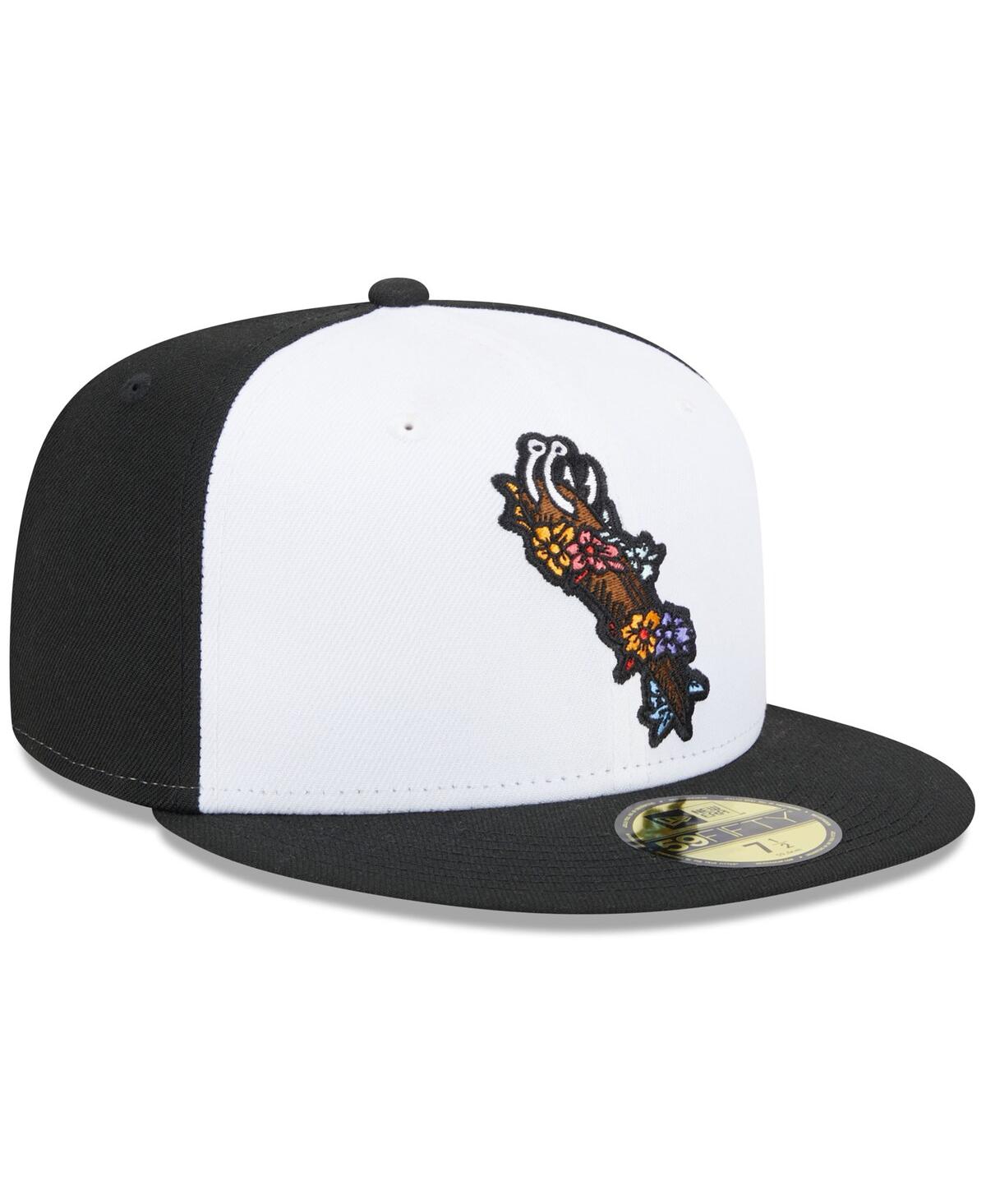 NEW ERA MEN'S NEW ERA WHITE CORPUS CHRISTI HOOKS THEME NIGHTS DIA DE LOS HOOKS 59FIFTY FITTED HAT 