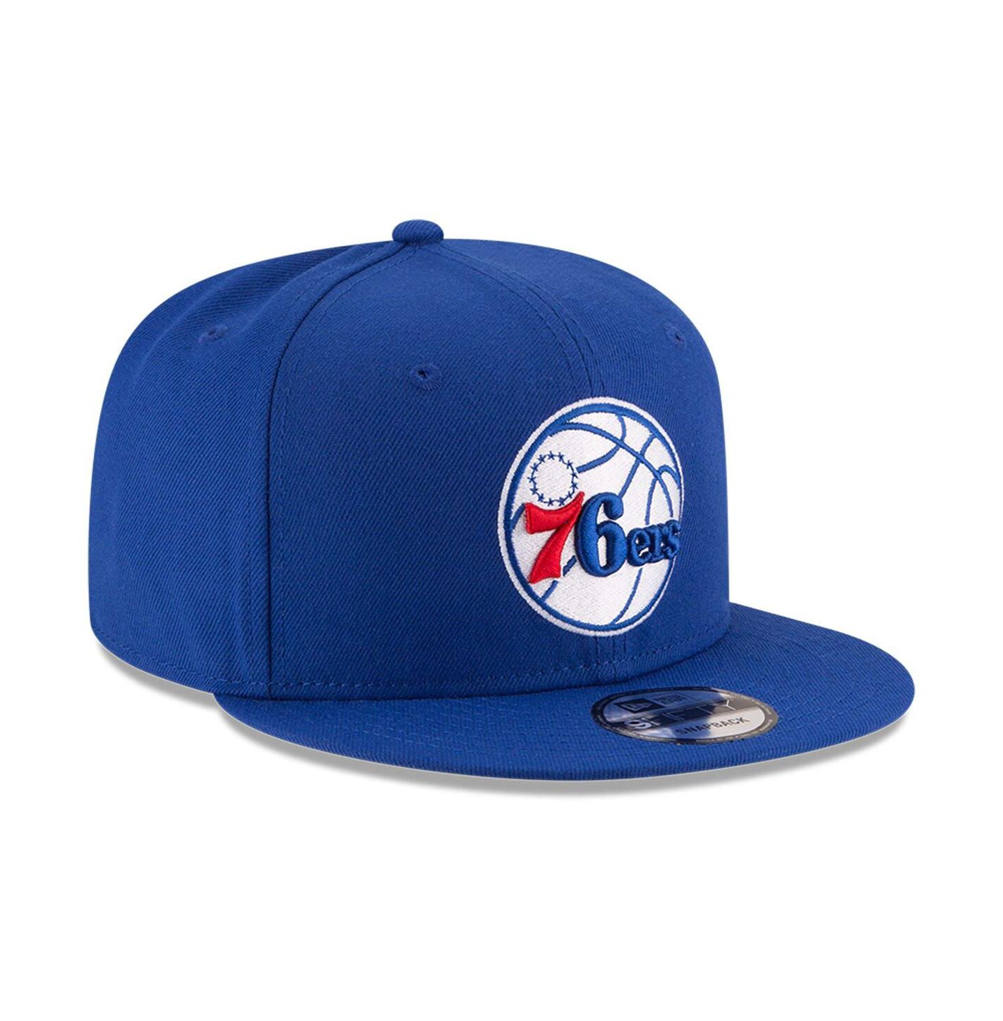 Мужская кепка New Era Royal Philadelphia 76ers Official Team Color 9FIFTY Snapback Hat — фото 4