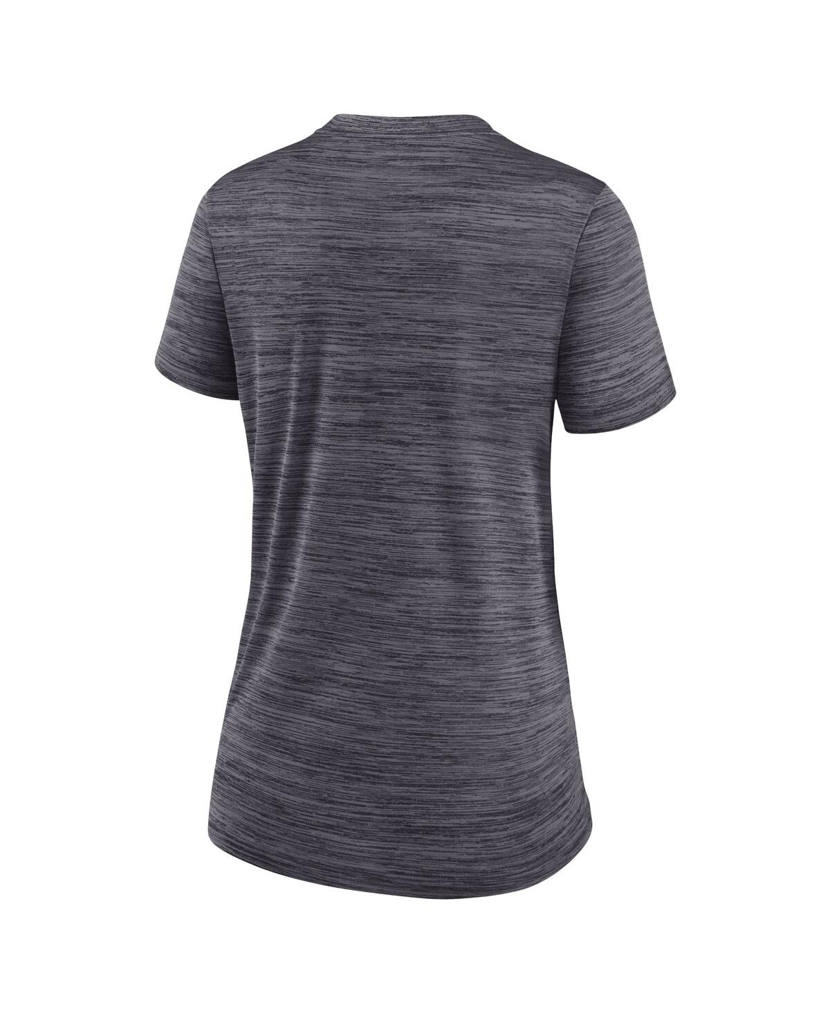 Shop Nike Women's  Charcoal Washington Nationals City Connect Practice Velocity T-shirt