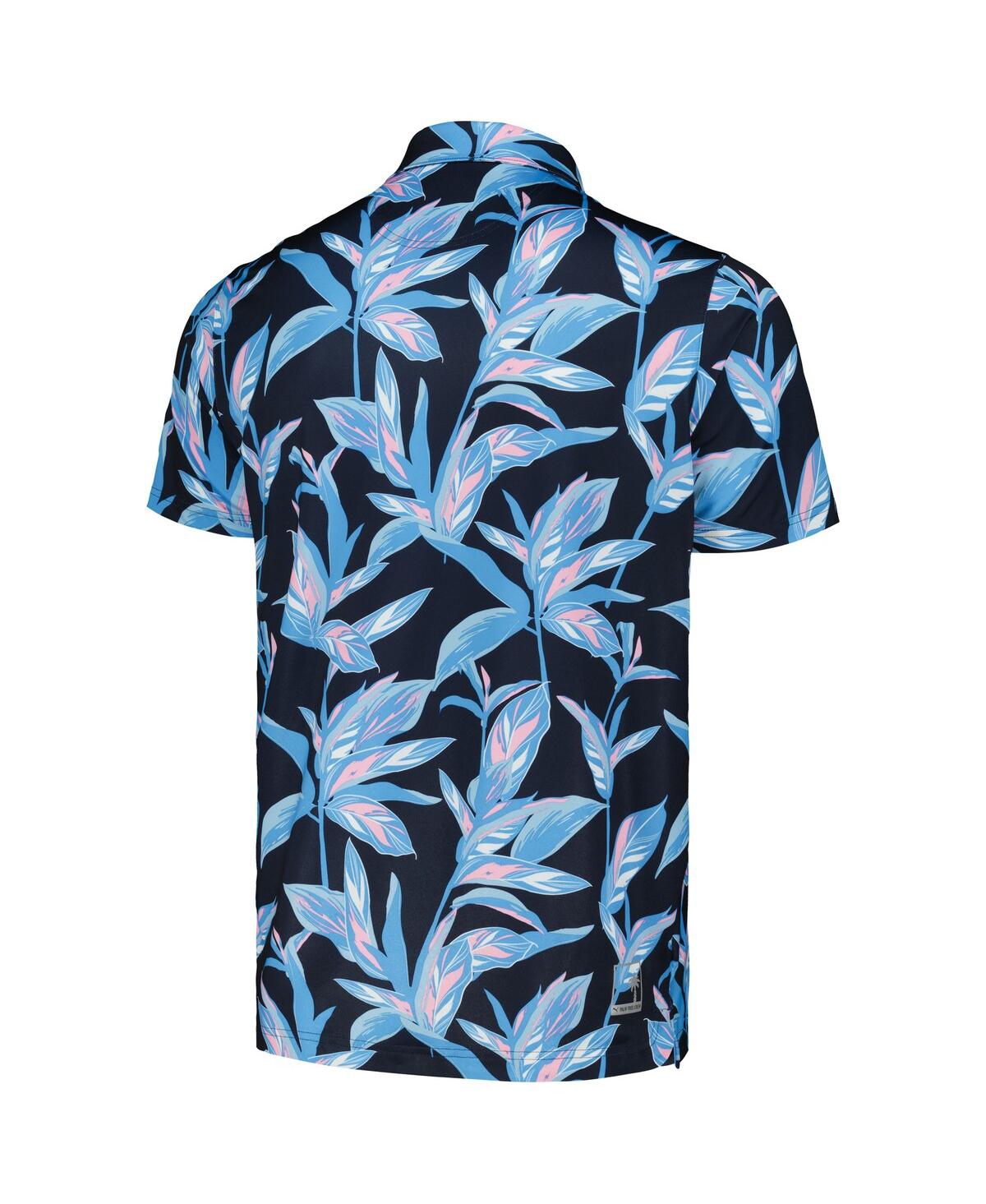 Shop Puma Men's  X Ptc Navy Wm Phoenix Open Floral Mattr Polo Shirt
