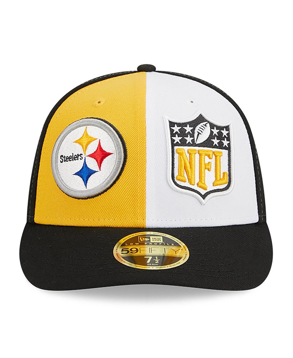 Men's New Era Black Pittsburgh Steelers 2023 Sideline Low Profile 59FIFTY Fitted Hat - Black